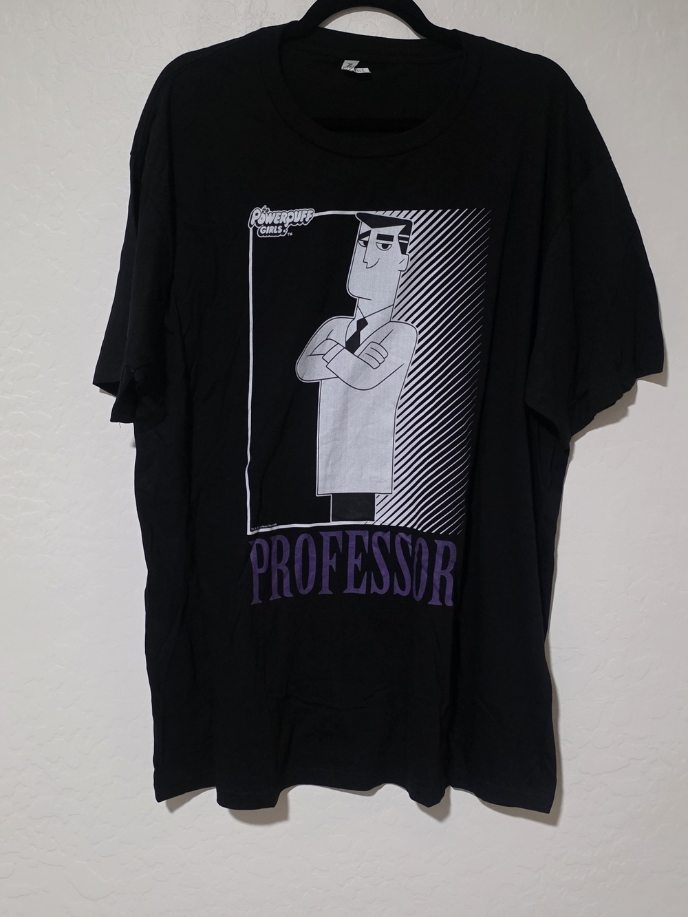 Men's Black 'Professor' Graphic Tee - Powerpuff Girls